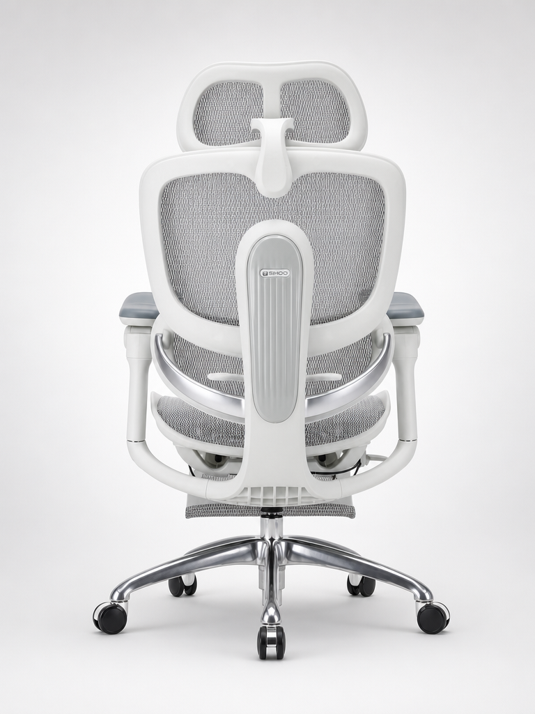 Silla C300 PRO Blanco - Vista trasera