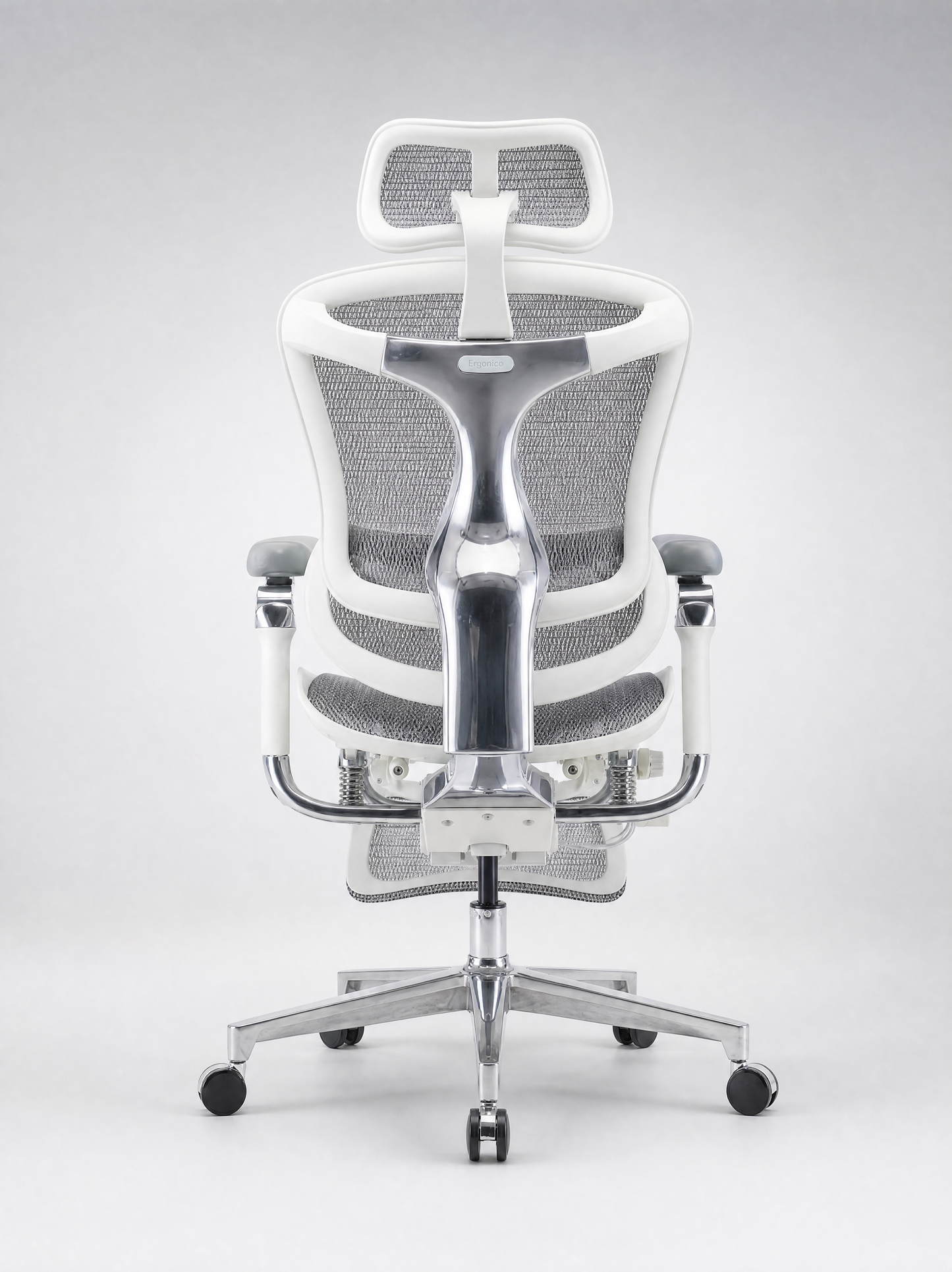 Silla C500 PRO Gris - Vista trasera