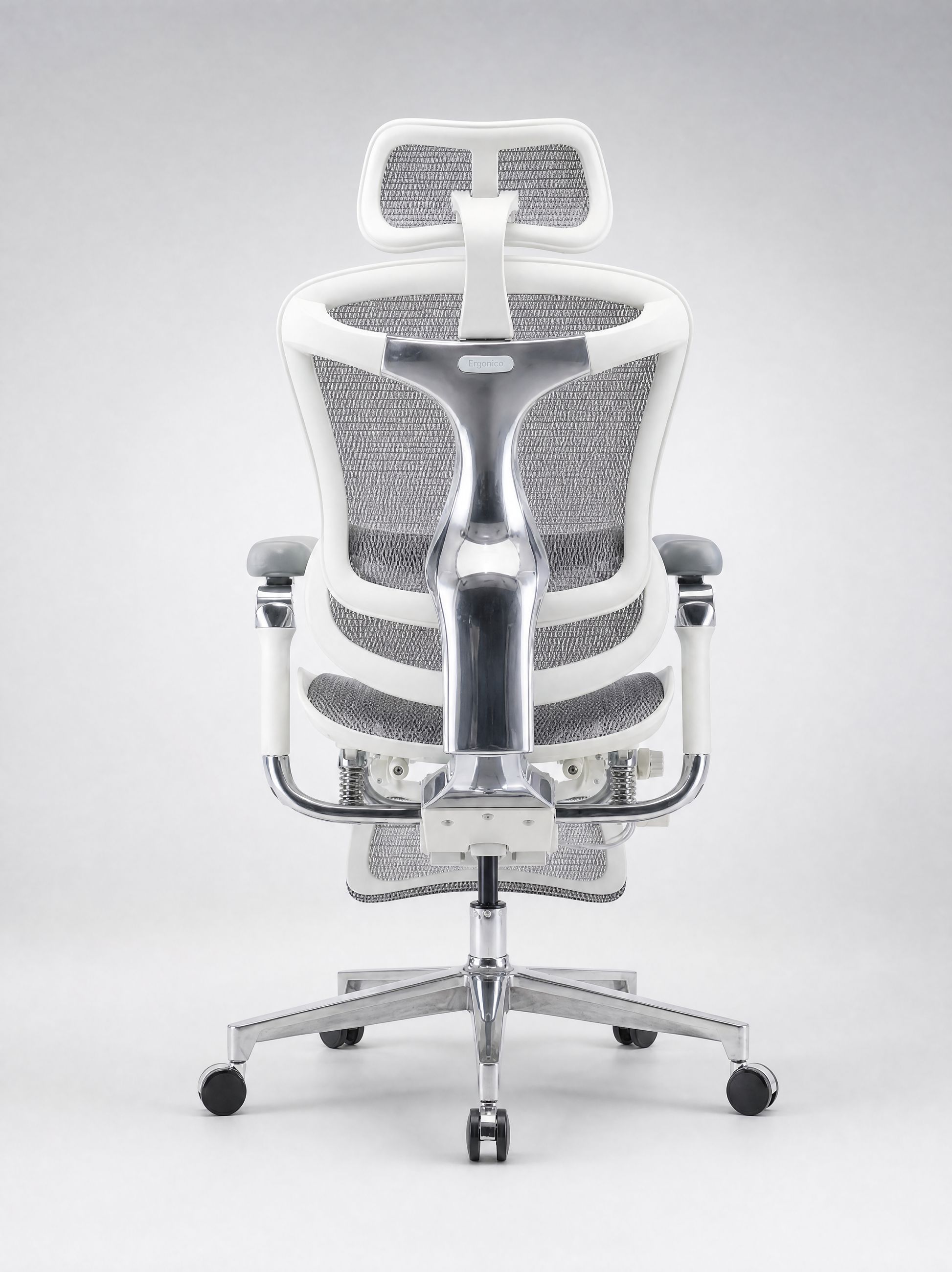 Silla C500 PRO Gris - Vista trasera