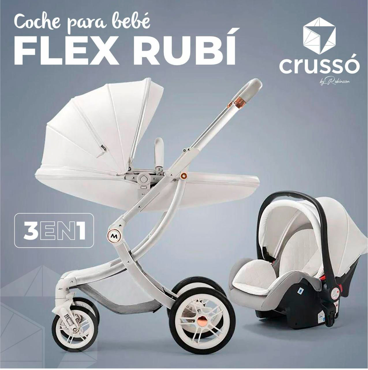 COCHE FLEX RUBÍ PARA BEBÉ