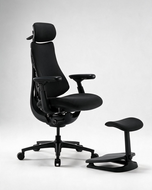 Silla Libernova Negra con reposapiés incluido