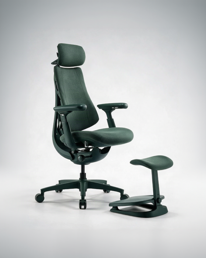 Silla Libernova Verde con reposapiés incluido