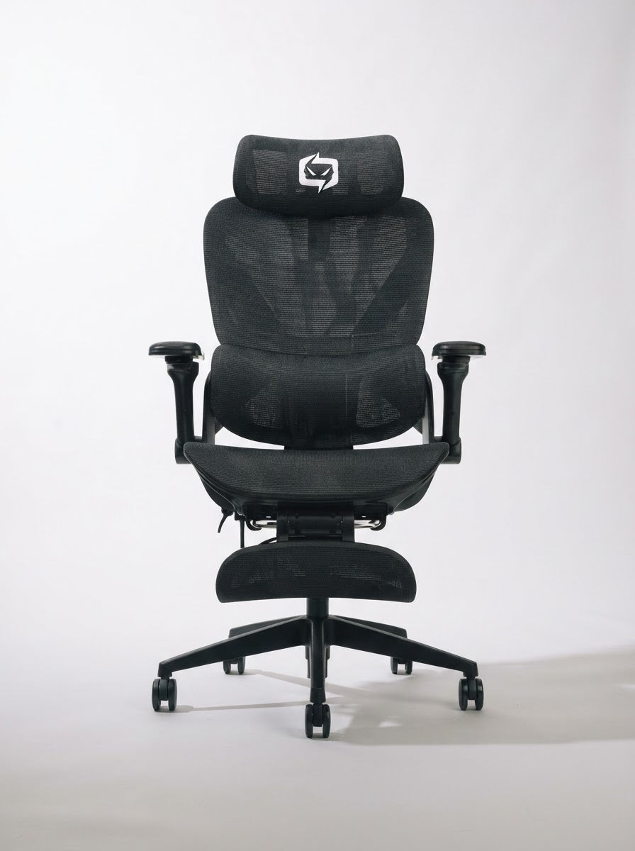 Silla ergonómica X3 Pro negra, vista frontal