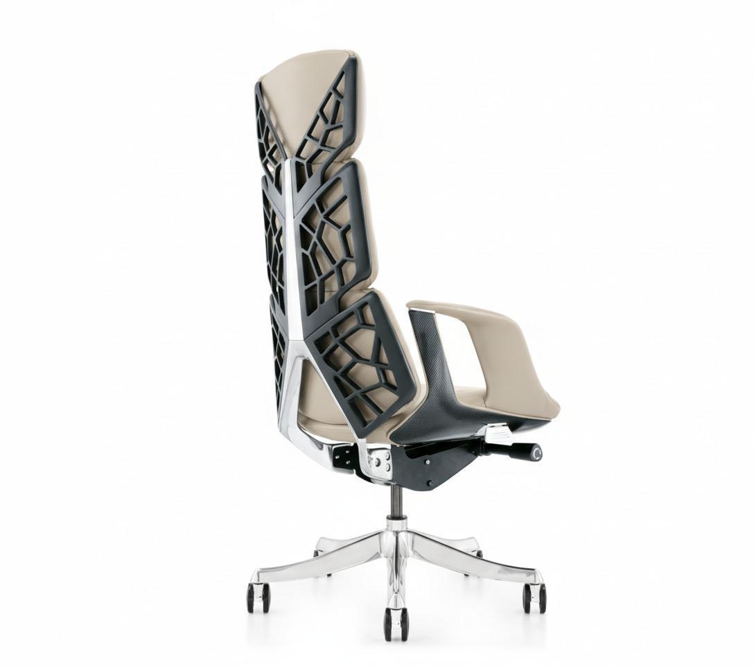 Silla Spider Beige - espaldar diagonal