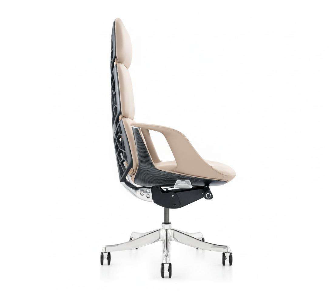 Silla Spider Beige - vista lateral